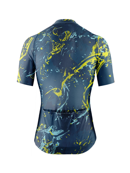 RockBros Women's Liquid Terrain Neon Marble Cycling Jersey