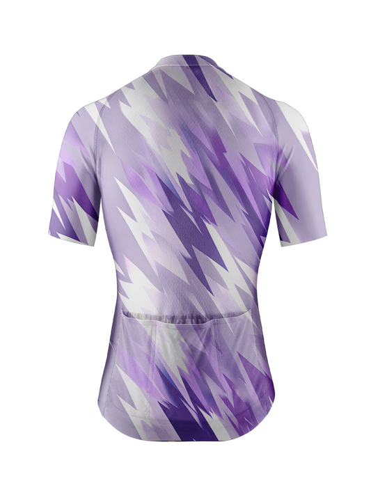RockBros Women's Geometric Rhythm Lavender Shard Cycling Jersey