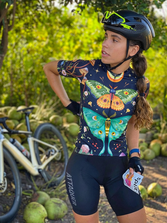 ROCKBROS Women's "Nocturnal Wings" All-Weather Fantasy Art Pro Aero Jersey