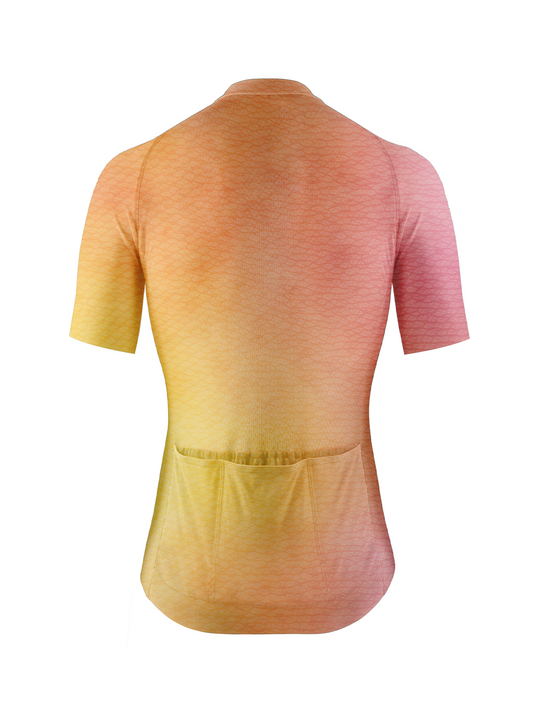 RockBros Women's Sunset Glow Gradient Cycling Jersey