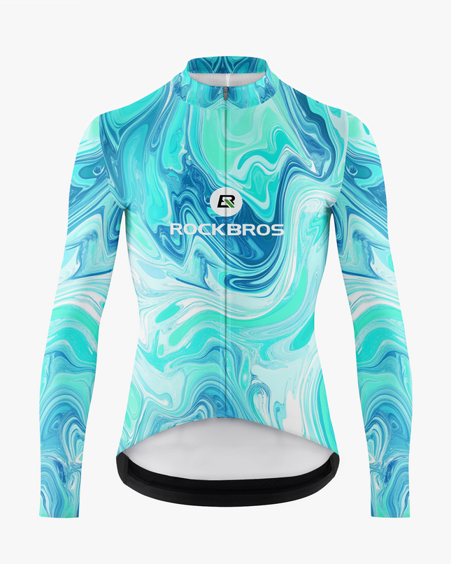 Men's Neon Fluid Paint Cycling Jersey
