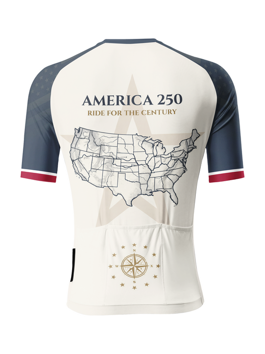 RockBros Men's Retro Graphic Heritage Map Cycling Jersey