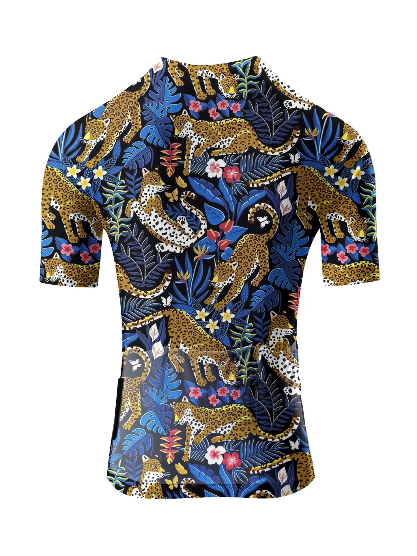 ROCKBROS Women's "Midnight Leopard" Tropical Jungle Art Pro Aero Jersey