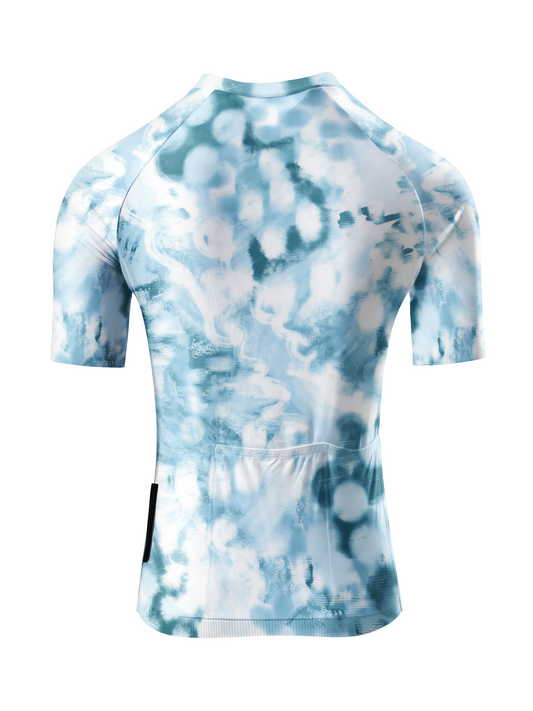 RockBros Women's "Cloud Drift" Abstract Sky-Print Aero Cycling Jersey