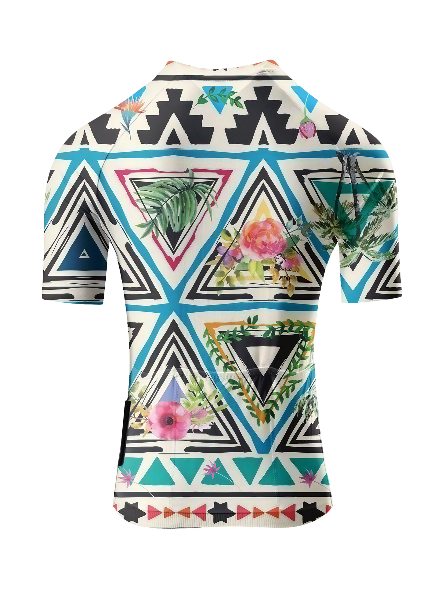 ROCKBROSWomen's "Prism Flora" All-Weather Geometric Performance Jersey