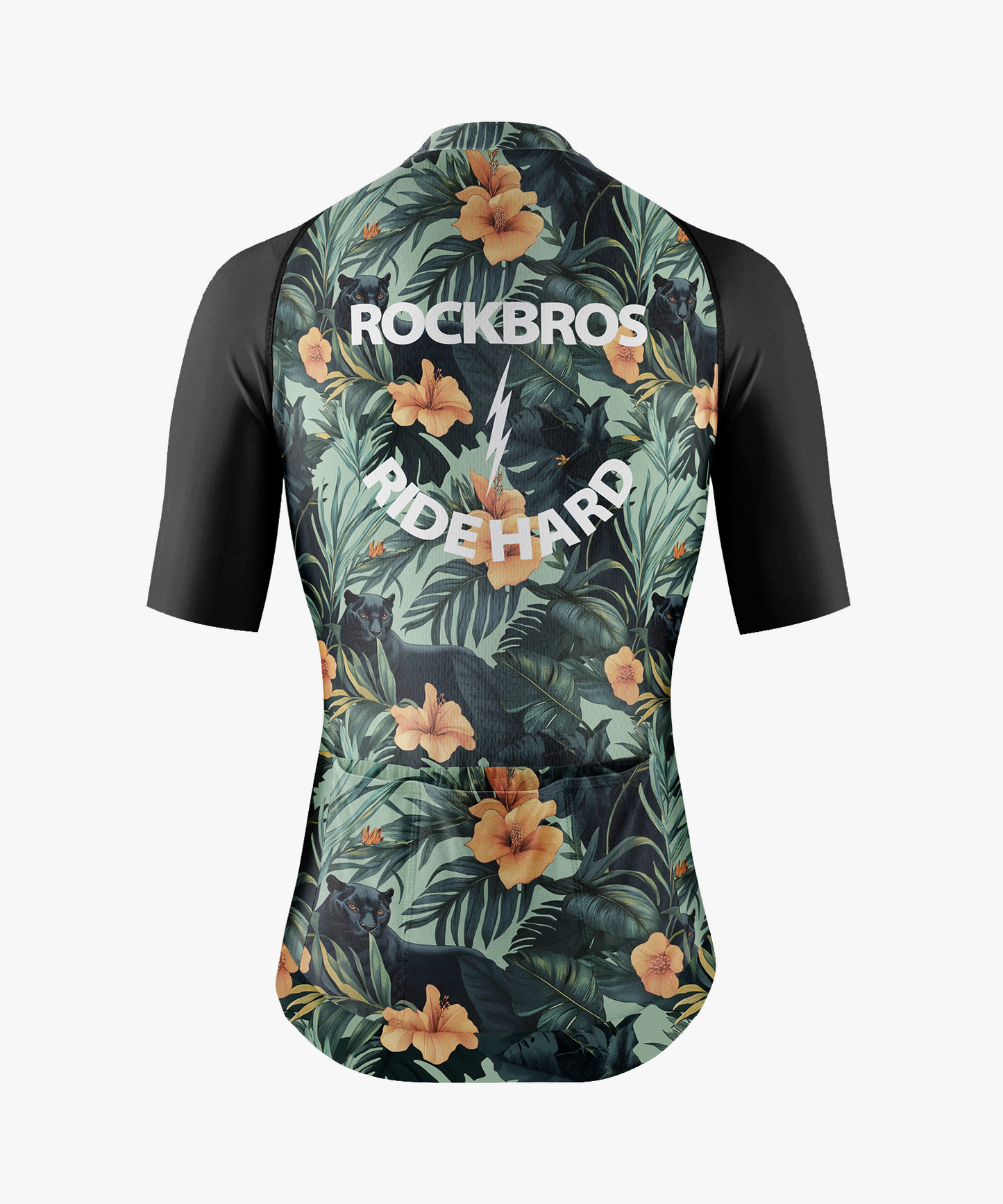 RockBros Men’s Jungle Floral & Panther Cycling Jersey