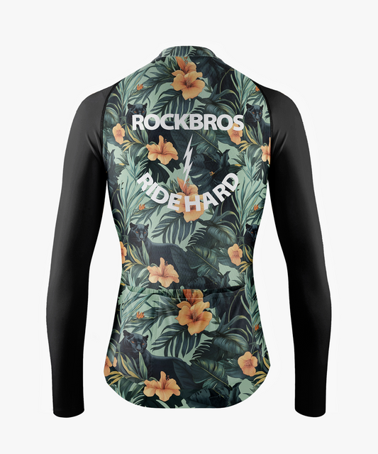 Men’s Jungle Floral & Panther Cycling Jersey