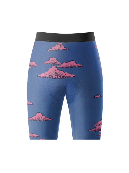 ROCKBROS Women's Dreamy Pink Cloud & Midnight Blue Performance Cycling Shorts