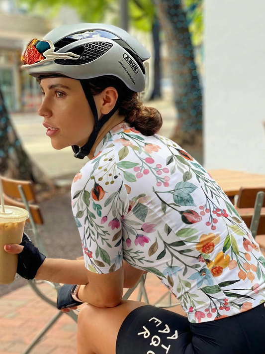 ROCKBROS Women's "Floral Bloom" All-Weather Artistic Pro Aero Jersey