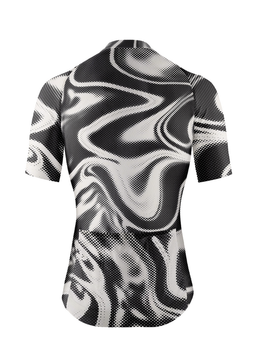 RockBros Men's "Ink Flow" Kinetic Halftone Performance Cycling Jersey
