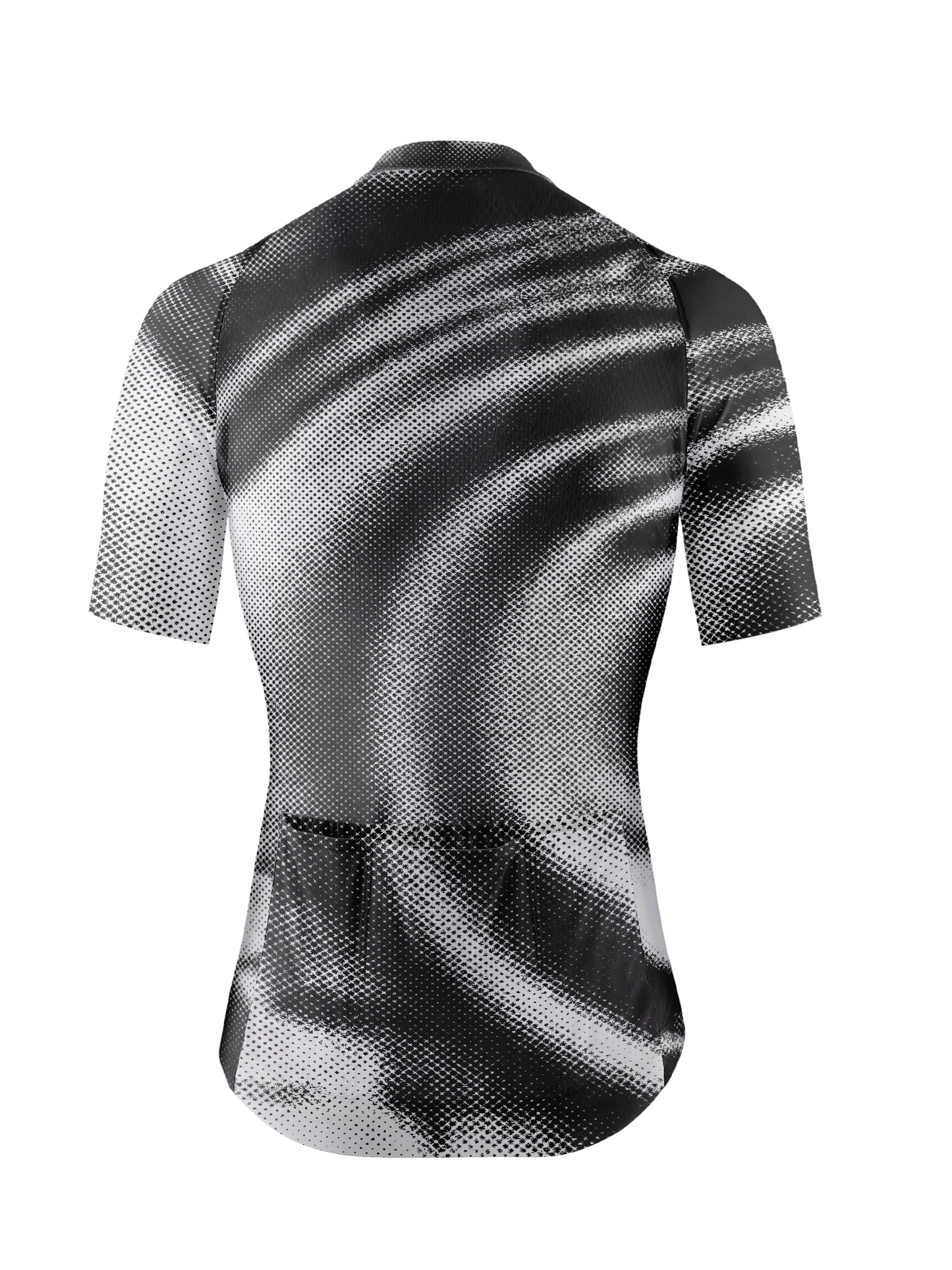 RockBros Men's "Monochrome Vortex" Kinetic Halftone Cycling Jersey