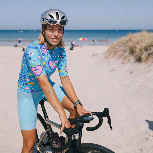 ROCKBROS Women's "Cosmic Vision" Indie Pop Art Pro Aero Jersey