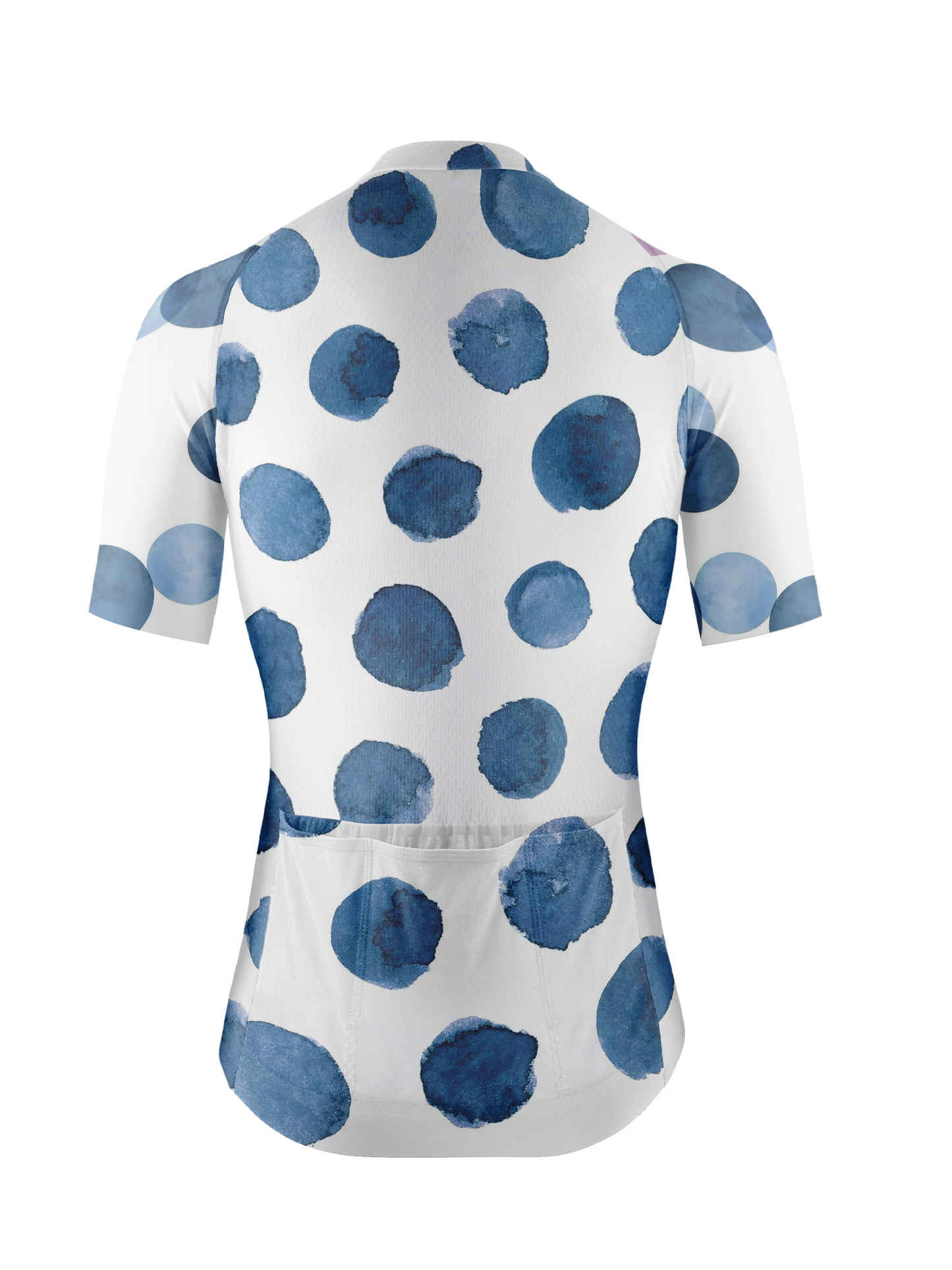 RockBros Men's "Indigo Ink" Artistic Polka-Dot Performance Cycling Jersey