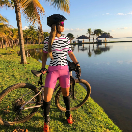 ROCKBROS Women's Amethyst Meadow Artistic Botanical Pro Aero Jersey