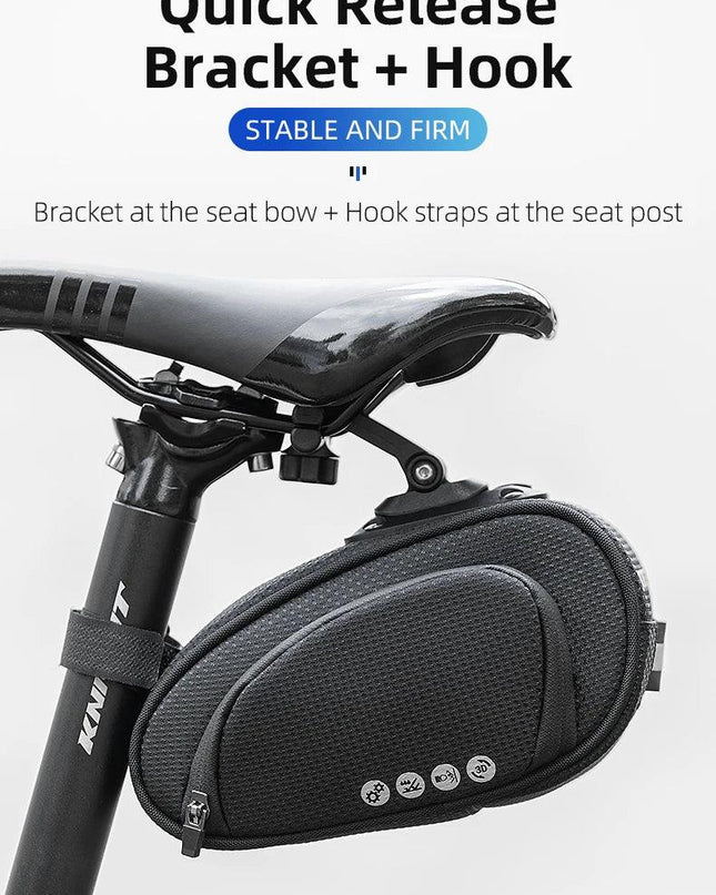 ROCKBROS Rainproof Bicycle Bag Shockproof Bike Saddle Bag For Refletive Rear Large Capatity Seatpost MTB Bike Bag Accessories