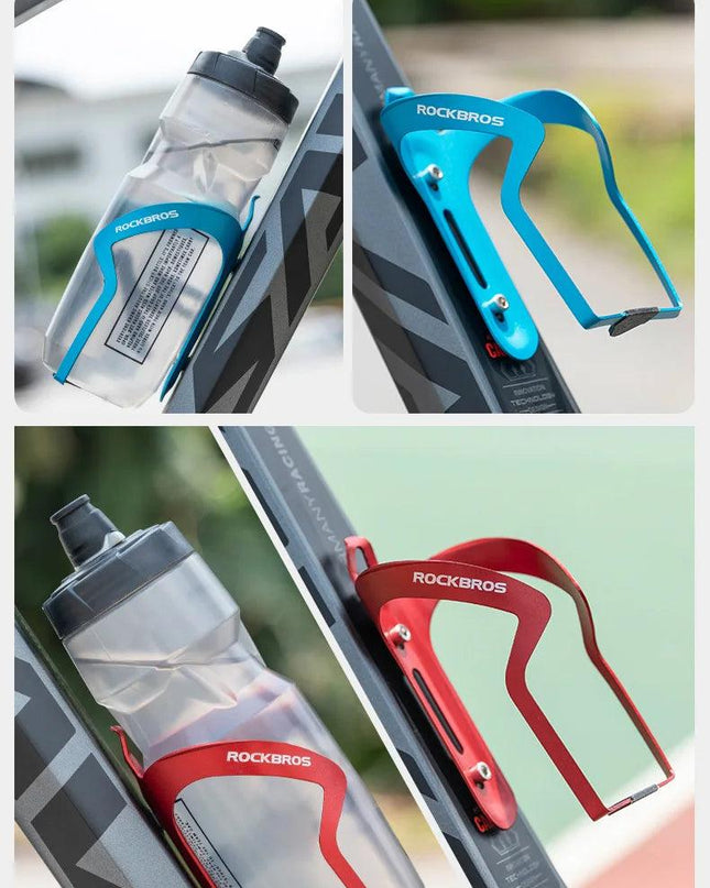ROCKBROS Bike Bottle Holder Aluminum Alloy One Piece Water Cup Bicycle Mount Ultralight Rack MTB Road Cycling Cage Bracket Parts