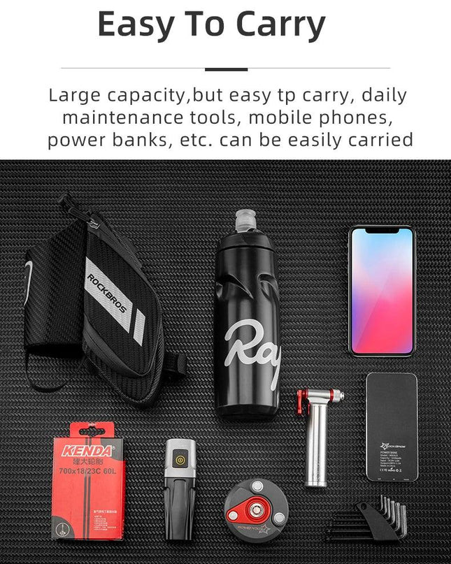 ROCKBROS 1.5L Bicycle Bag Water Repellent Durable Reflective MTB Road Bike With Water Bottle Pocket Bike Bag Accessories
