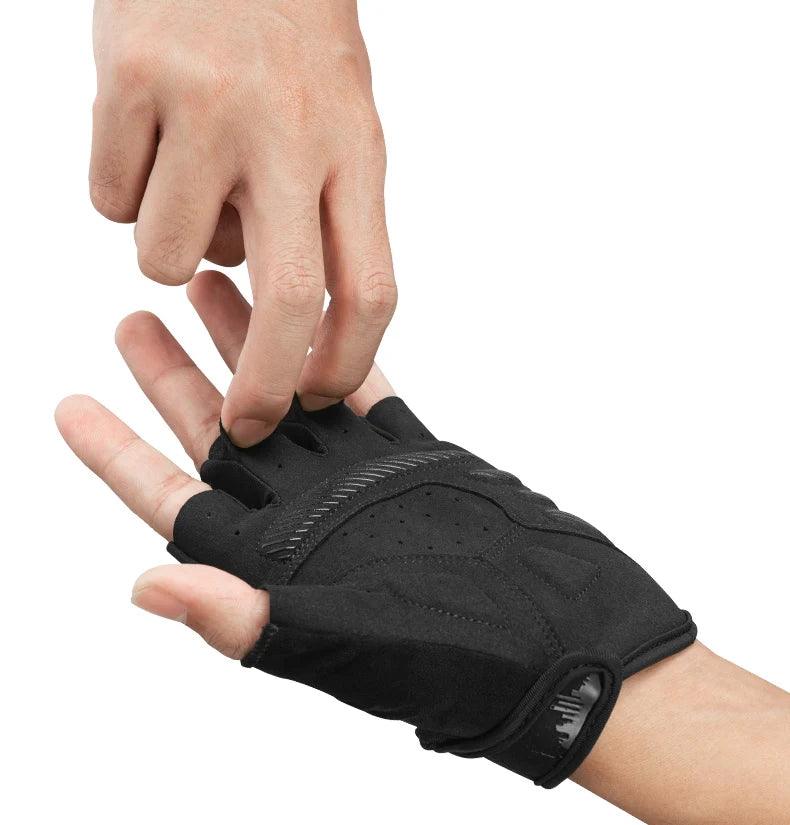 ROCKBROS Cycling Gloves Half Finger Shockproof Wear Resistant Breathable MTB Road Bicycle Gloves Men Women Sports Bike Equipment