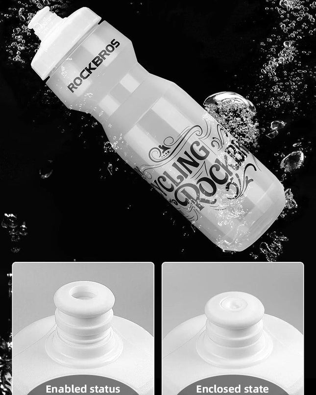 ROCKBROS Bicycle Bottle Mountain Bike Water Drink Bottle Outdoor Sports Plastic Portable Large Capacity Cycling Water Bottle