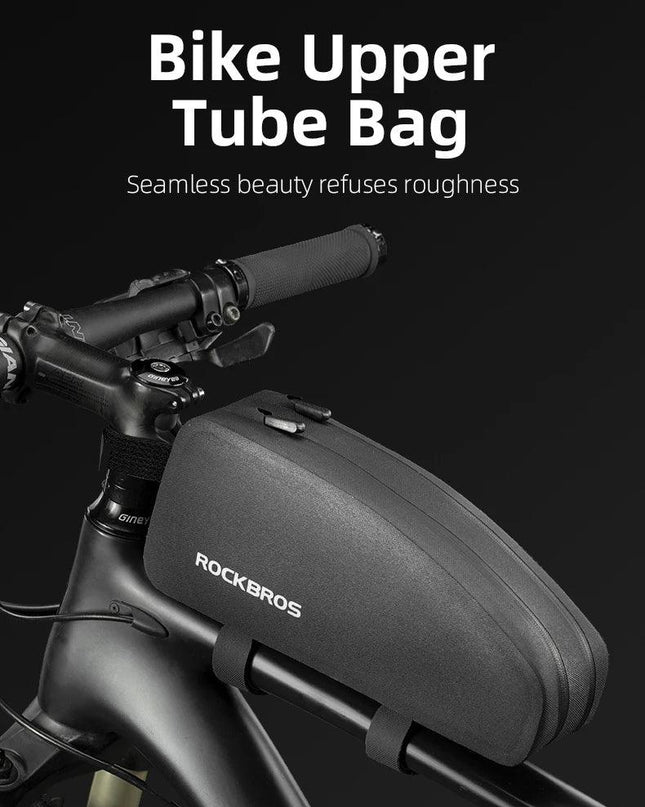ROCKBROS Bicycle Bag Rainproof Top Front Tube Parcel Big Capacity Nylon Ultralight Portable Doube Zipper Pocket  Bike Accessory