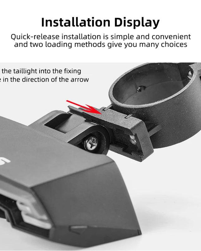 ROCKBROS Bike Tail Light USB Rechargeable Wireless Waterproof MTB Safety Intelligent Remote Control Turn Sign Bicycle Light Lamp