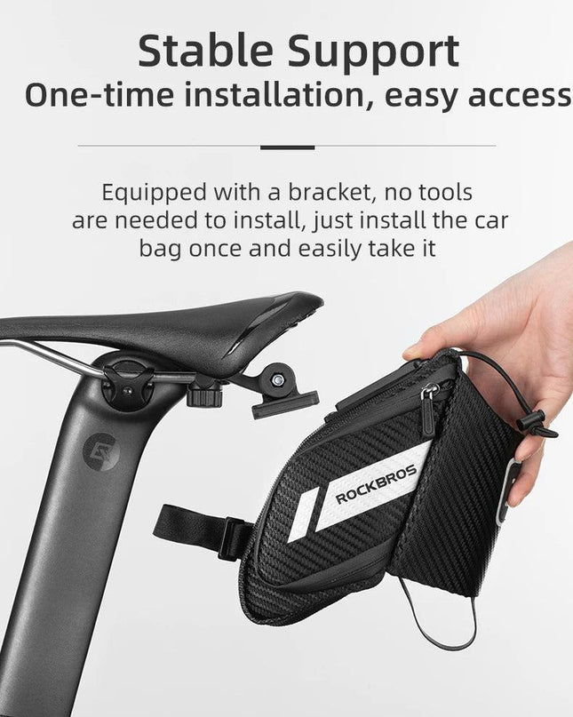 ROCKBROS 1.5L Bicycle Bag Water Repellent Durable Reflective MTB Road Bike With Water Bottle Pocket Bike Bag Accessories