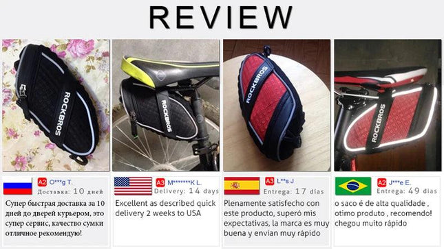 ROCKBROS Bike Bag 3D Shell Rainproof Saddle Bag Reflective Bicycle Bag Shockproof Cycling Rear Seatpost Bag MTB Bike Accessories