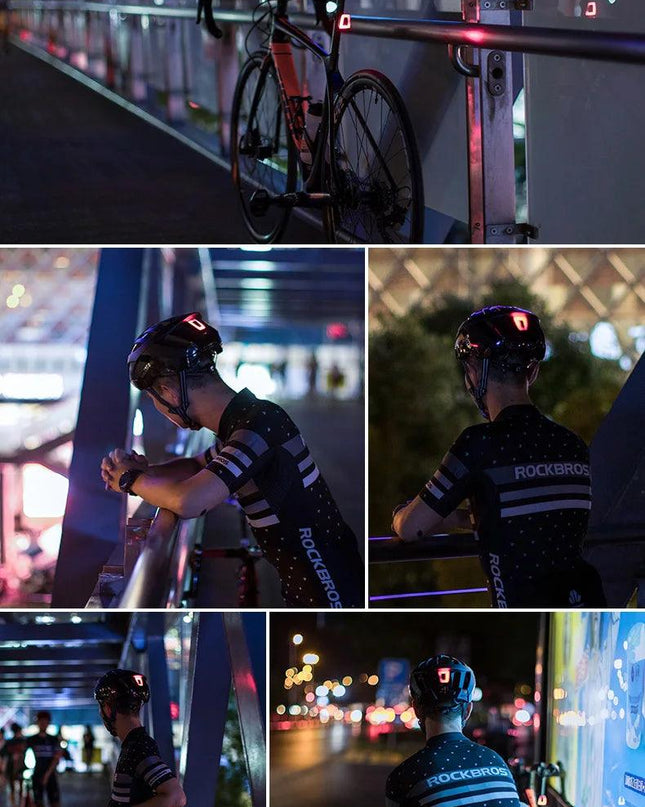 ROCKBROS  Mni Bike Light Waterproof USB Rechargeable Helmet Taillight Lantern For Bicycle LED Safety Night Riding Tail Light