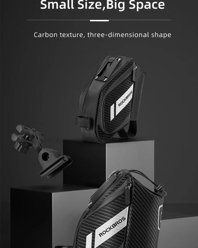 ROCKBROS 1.5L Bicycle Bag Water Repellent Durable Reflective MTB Road Bike With Water Bottle Pocket Bike Bag Accessories