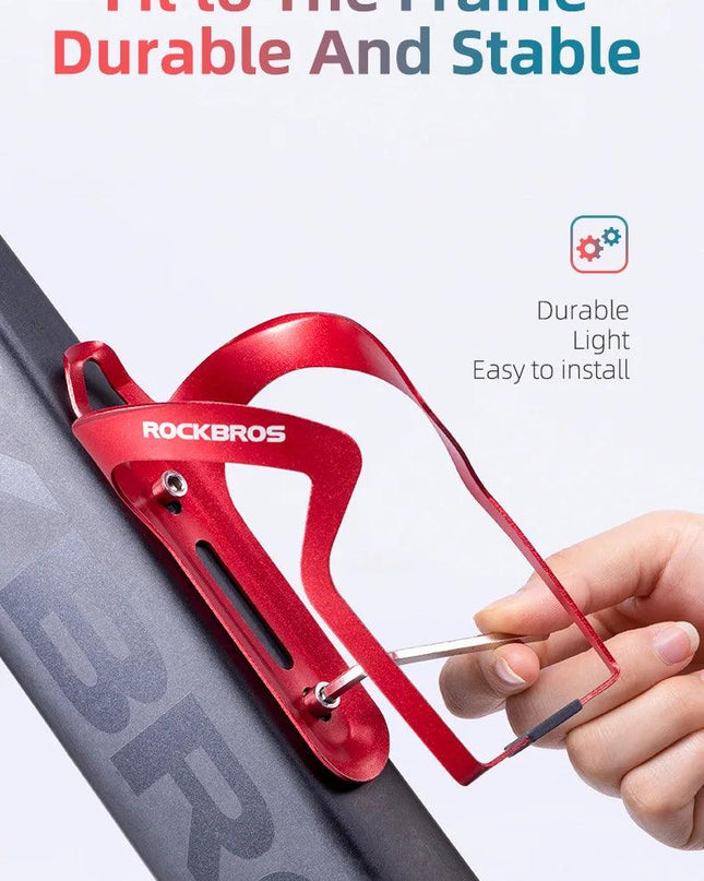 ROCKBROS Bike Bottle Holder Aluminum Alloy One Piece Water Cup Bicycle Mount Ultralight Rack MTB Road Cycling Cage Bracket Parts
