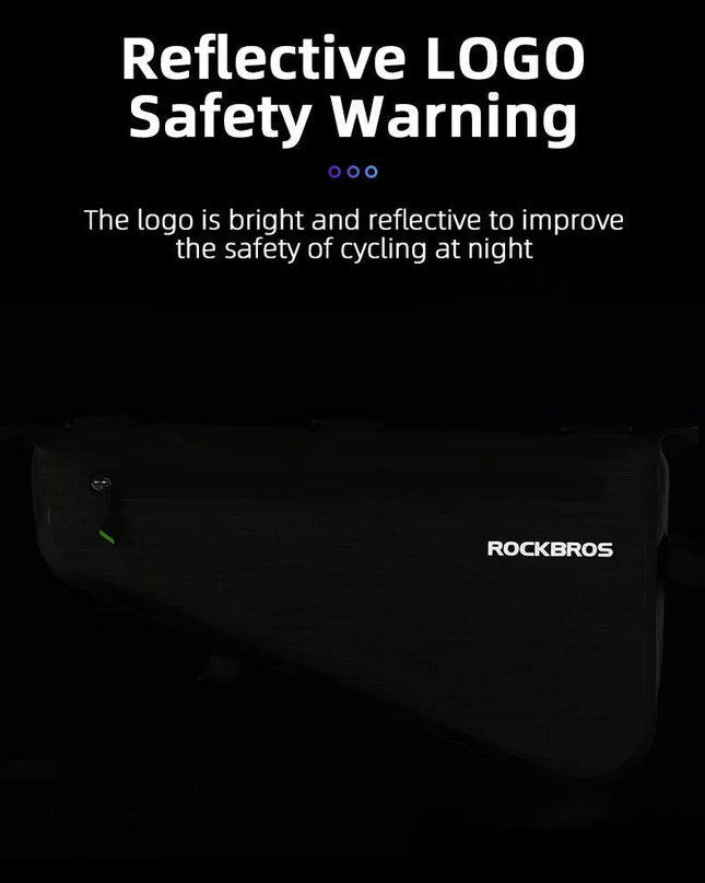 ROCKBROS Rainproof Bike Bag Large Capacity MTB Road Frame Bag Triangle Pouch Waterproof Caulking Bicycle Bag Pannier Accessories