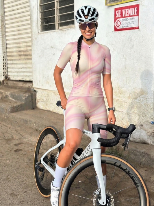 ROCKBROS Women's Ethereal Glow All-Weather Aura-Gradient Pro Aero Jersey