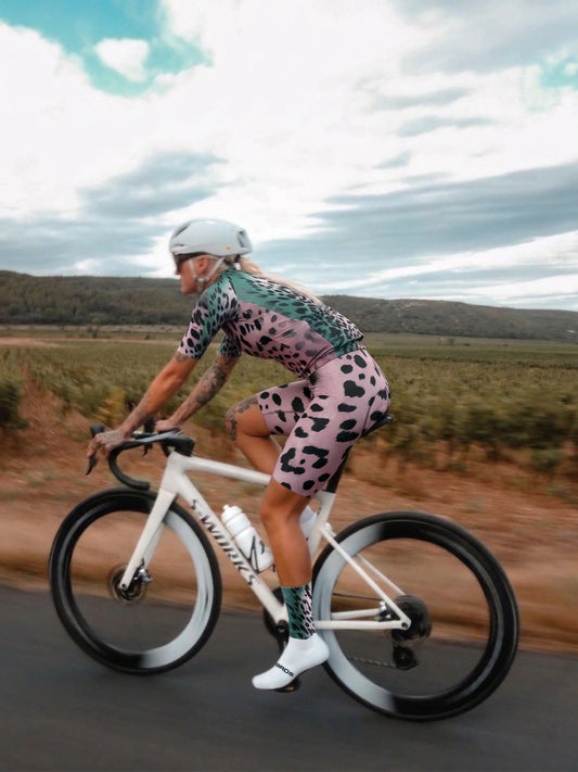 ROCKBROS Women's Twilight Pelt All-Weather Gradient Texture Bib Shorts