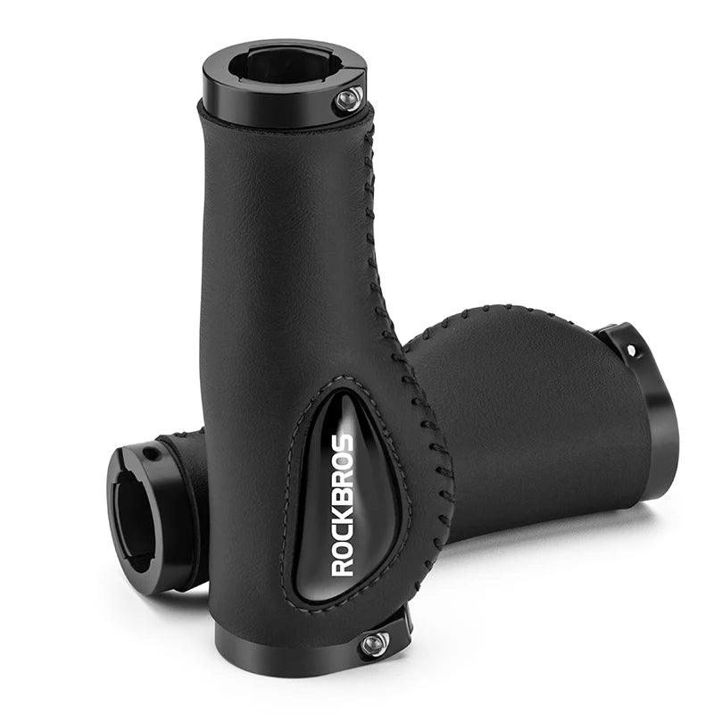 ROCKBROS Cycling Handlebar MTB Bicycle Grips Bike Double Lock Rubber Grips Anti-skid Shock-absorbing Soft Bike Accessories