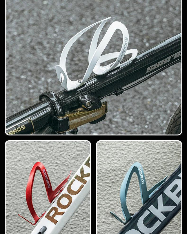ROCKBROS Bottle Holder Aluminium Alloy Water Bottle Cage Adjustable Lightweight Mountain Cycling Bottle Cup Bracket Accessory