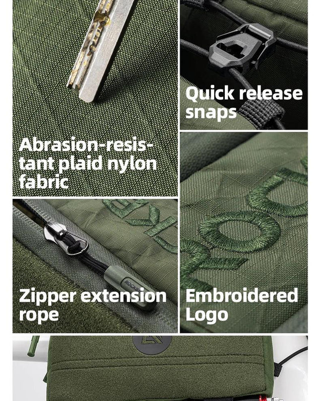 ROCKBROS Bike Bag Top Tube Bag Floating Installation Method Cycling Saddlebags Bicycle Pannier Bag Large Capacity Equipment