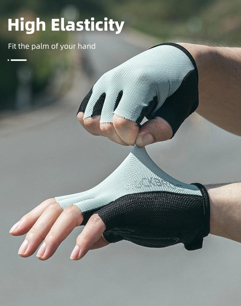 ROCKBROS Cycling Gloves Half Finger Sport Gloves Breathable Summer MTB Mountain Outdoor Fitness Mittens Bicycle Glove Equipment