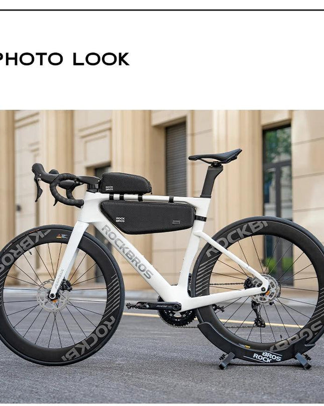 ROCKBROS Bicycle Bag Rainproof Cycling Top Tube Frame Bag Reflective Large Capacity MTB Road Bike  Pannier Bag Wear-resistant