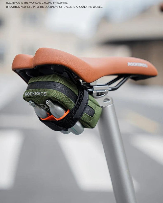 ROCKBROS Mini Bicycle Saddle Bag Lightweight Small 0.35L Bike Bag Portable Multi function Hand Bags Cycling Bag Bike Accessories