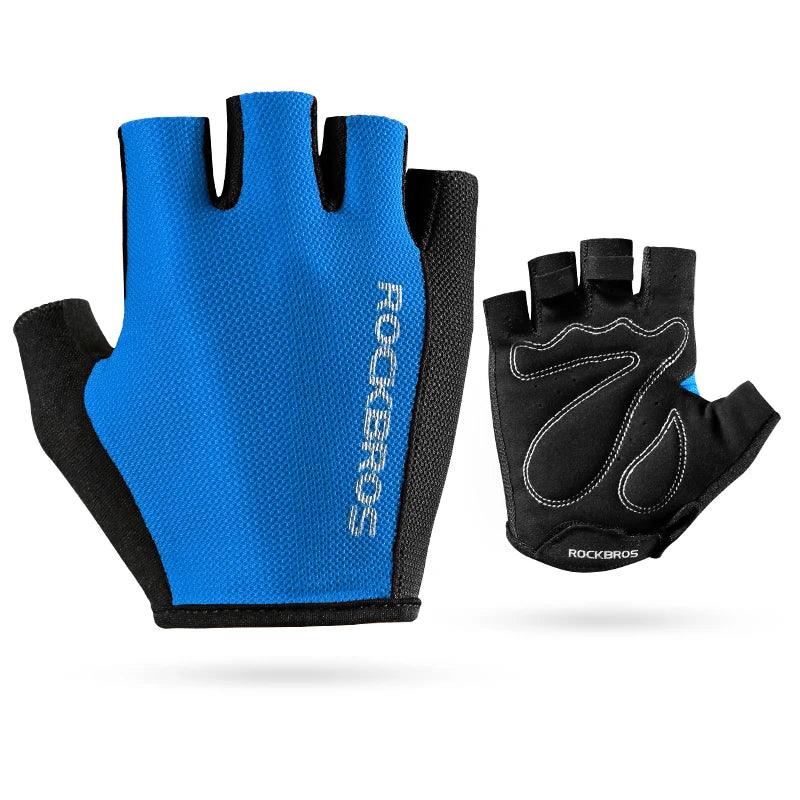 ROCKBROS Cycling Gloves Half Finger Sport Gloves Breathable Summer MTB Mountain Outdoor Fitness Mittens Bicycle Glove Equipment