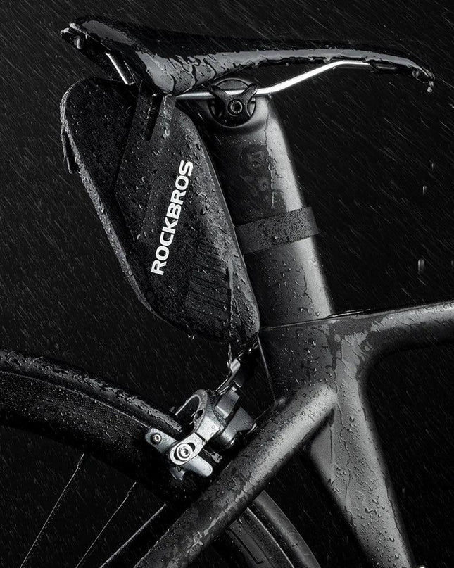 ROCKBROS Bicycle Saddle Bag 0.6L Capacity Waterproof Bike Rear Tail Bag Can Hang Taillights MTB Road Bike Bag Bike Accessories
