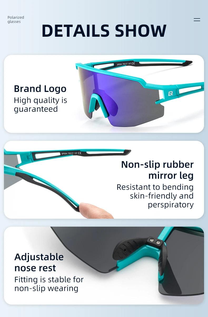 ROCKBROS Cycling Glasses Polarized UV400 Protection Bicycle Sunglasses Men Women Photochromic MTB Road Bicycle Goggles Eyewear