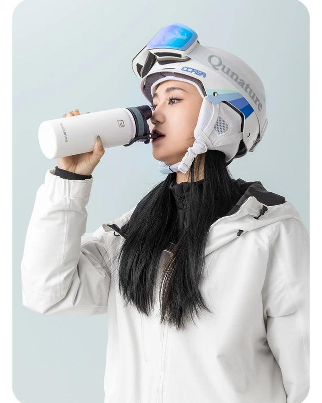 ROCKBROS 1L Thermal Water Bottle Sports Water Bottle Non Slip 304 Stainless Steel Cold And Hot Thermo Cup Cycling Hiking Equip