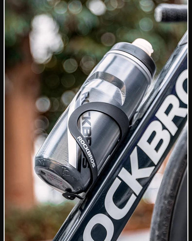 ROCKBROS Cycling Water Bottle Cold Water Insulated Thermal Silicone Bottle Fitness Outdoor Bicycle Portable 620ml Water Kettle