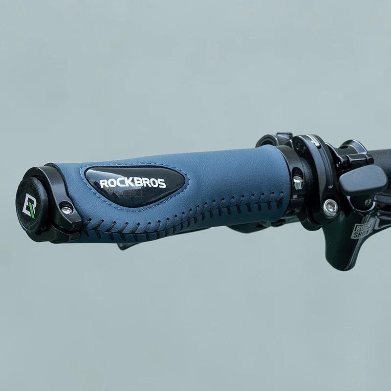 ROCKBROS Cycling Handlebar MTB Bicycle Grips Bike Double Lock Rubber Grips Anti-skid Shock-absorbing Soft Bike Accessories