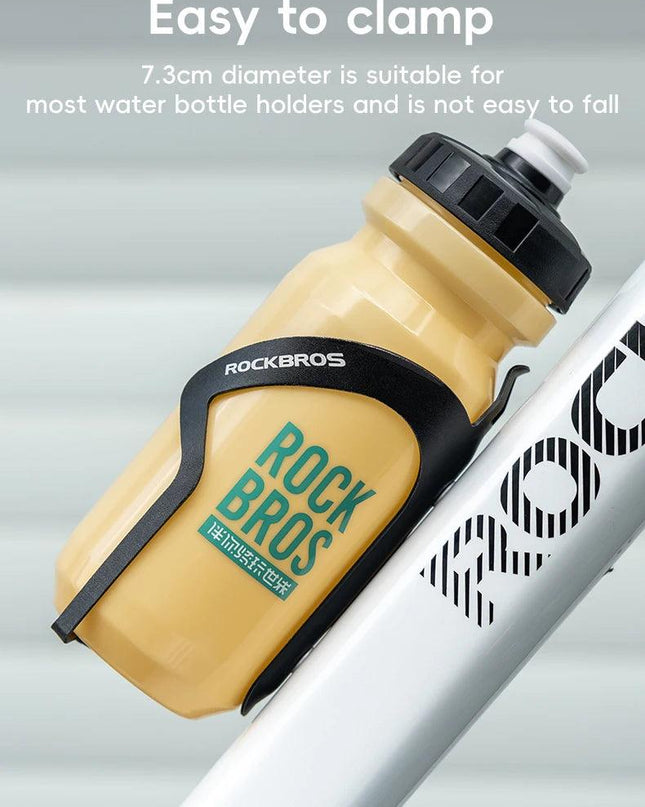 ROCKBROS Bicycle Water Bottle With Dust Cover 600ml PP5 MTB Road Bike Leak-proof Bottle Outdoor Travel Portable Sports Cup