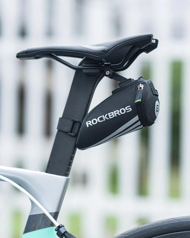 ROCKBROS Bike Bag Portable Reflective Saddle Bag Tail Seatpost Nylon Bicycle Bag MTB Road Bike Bag Panniers Bicycle Accessories