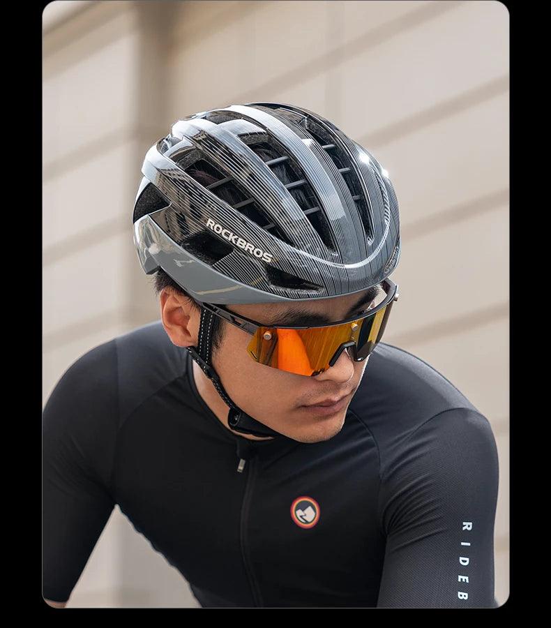 ROCKBROS Cycling Helmet Ultralight Fashion Breathable MTB Road Bicycle Helmet Men Women Suit 54-62CM Racing Bike Equipments 