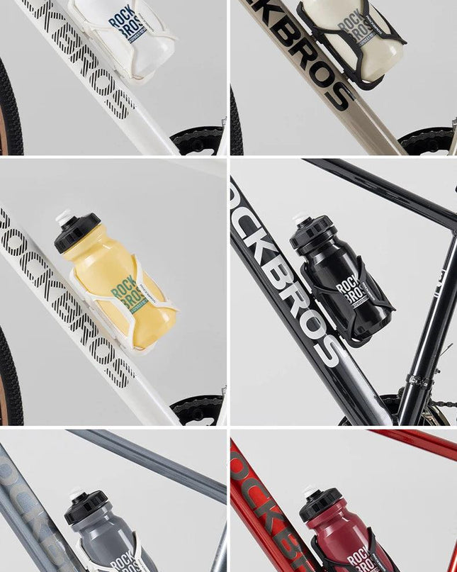 ROCKBROS Bicycle Water Bottle With Dust Cover 600ml PP5 MTB Road Bike Leak-proof Bottle Outdoor Travel Portable Sports Cup