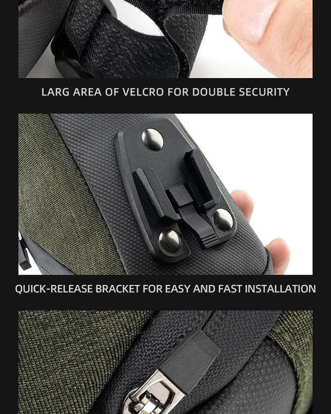ROCKBROS Bicycle Saddle Bag Portable Waterproof Cycling Seat Tail Bag MTB Road Bike Storage Bag Seatpost Backpack With Mudguard
